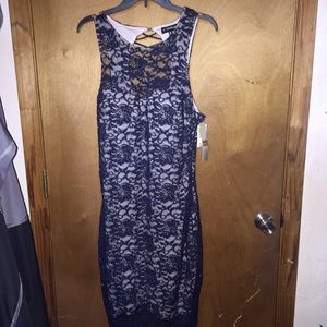 formal prom dress, New With Tags, Short Navy Blue